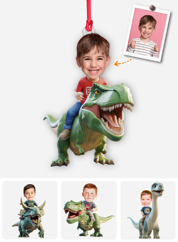 Dinosaures - Ornement personnalisé pour enfant en forme de dinosaure