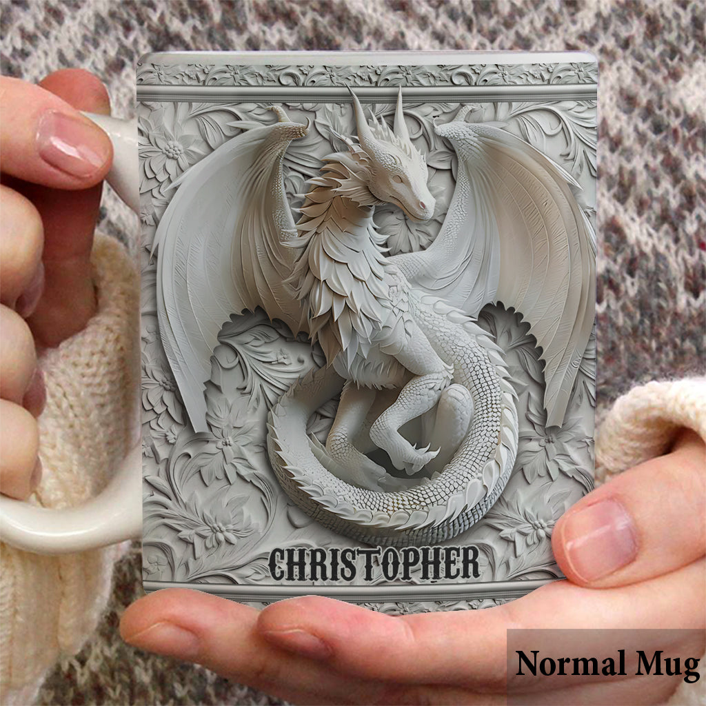 Mug Dragon Blanc - Personnalisé