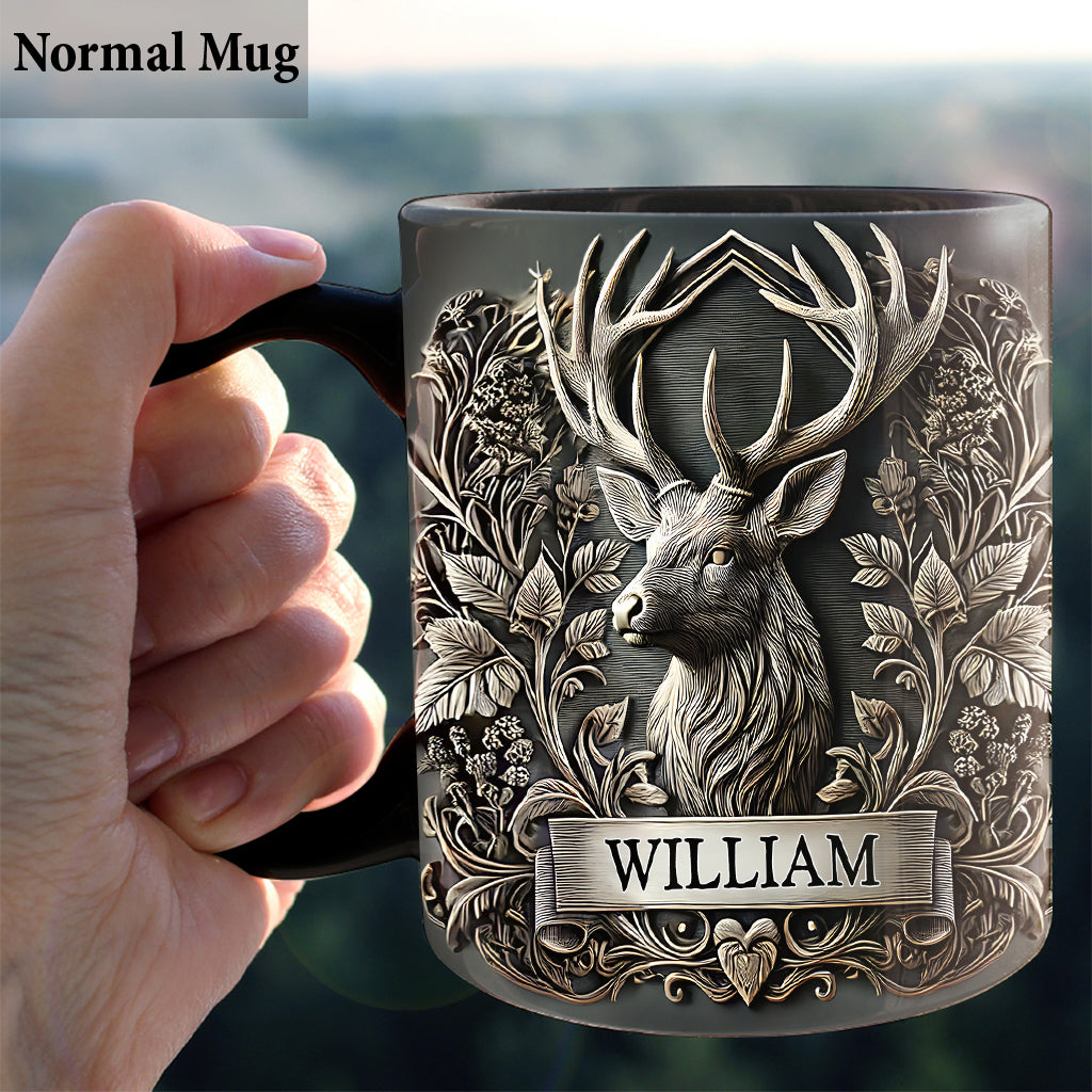 Mug de chasse personnalisé « À la chasse pour la vie »