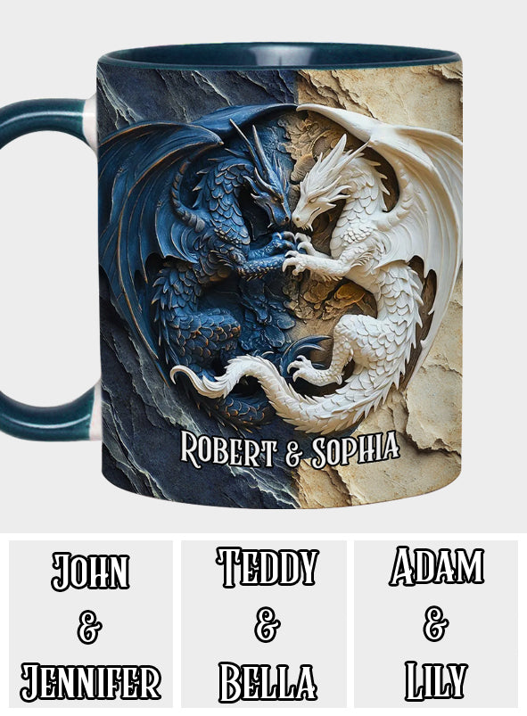 Personalisierte Tasse mit Drachenmotiv