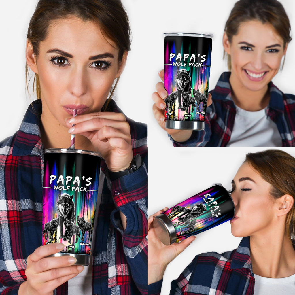 Papa Wolf - Personalized Father Tumbler
