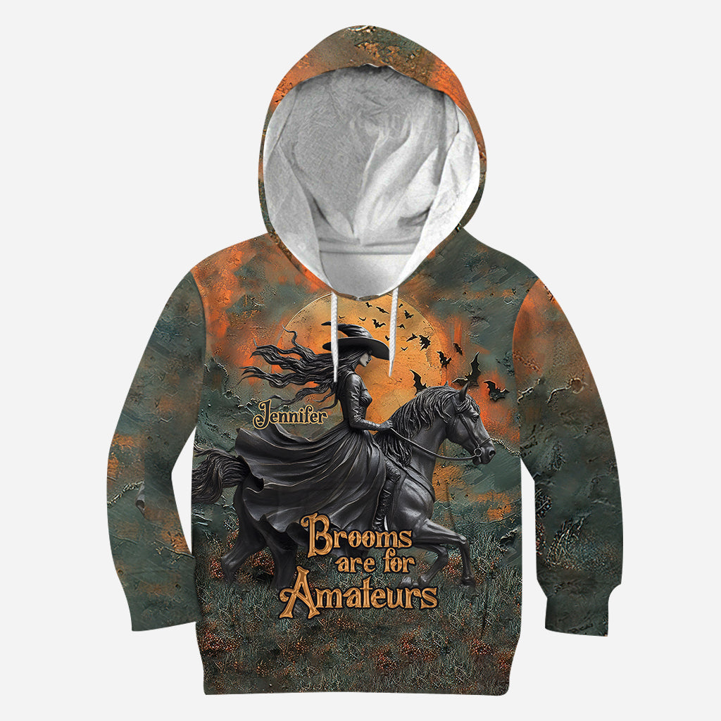 Brooms Are For Amateurs - Personalized Horse All Over Shirt
