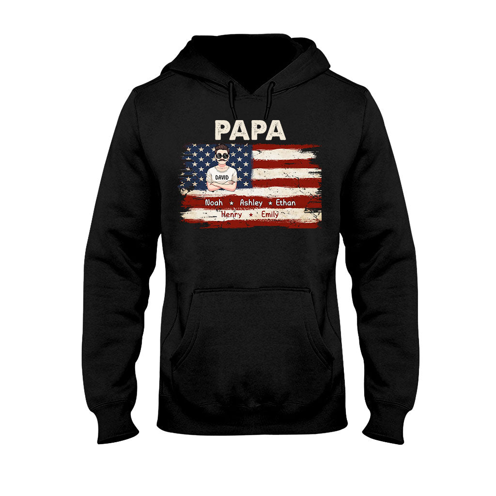 Dad's Life 4th Of July - Personalized Father T-shirt And Hoodie