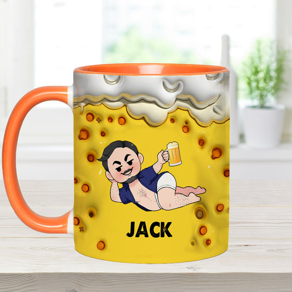 It's Not A Dad Bob It's A Fatherfigure - Personalized Father Accent Mug