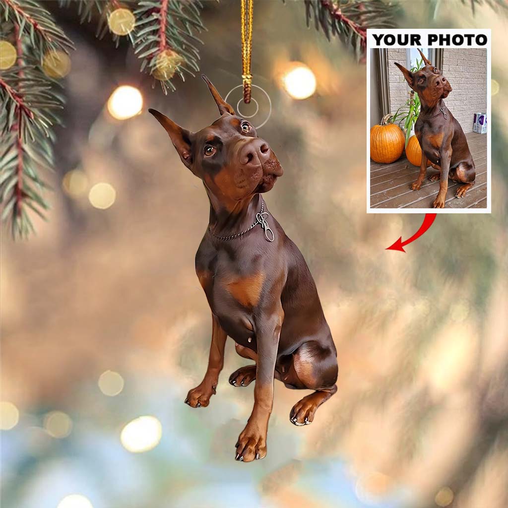 Ornement photo personnalisé - Ornement de chien sur mesure