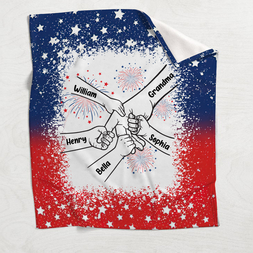 Grandma's Life 4th Of July - Personalized Grandma Blanket