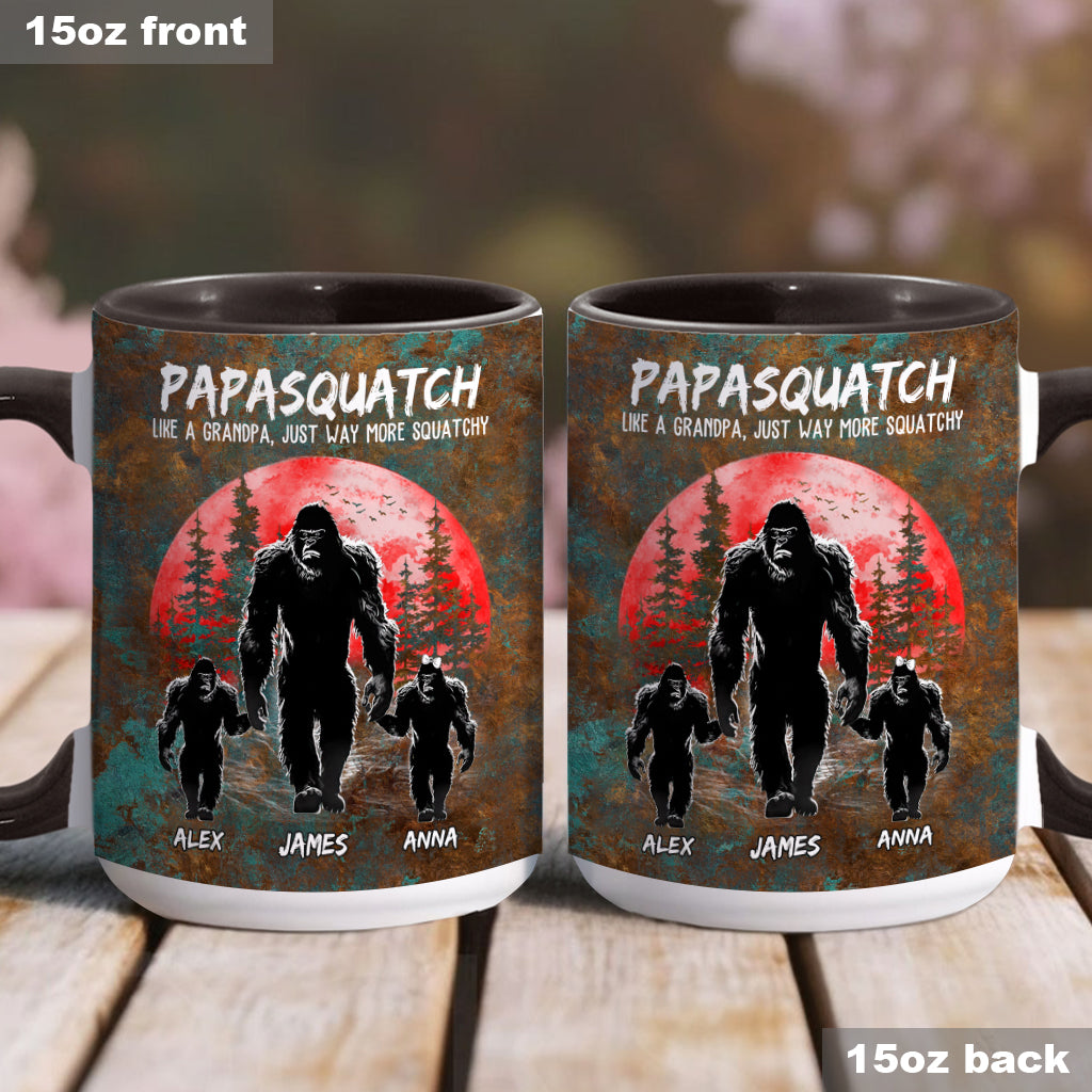 Grandpasquatch - Personalized Father Accent Mug