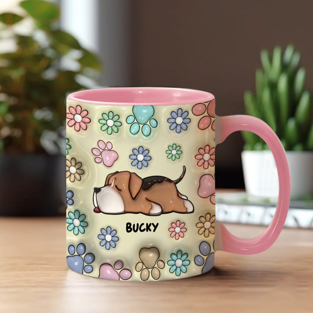 Hundemama, Hundepapa – personalisierte Tasse mit Hundemotiv