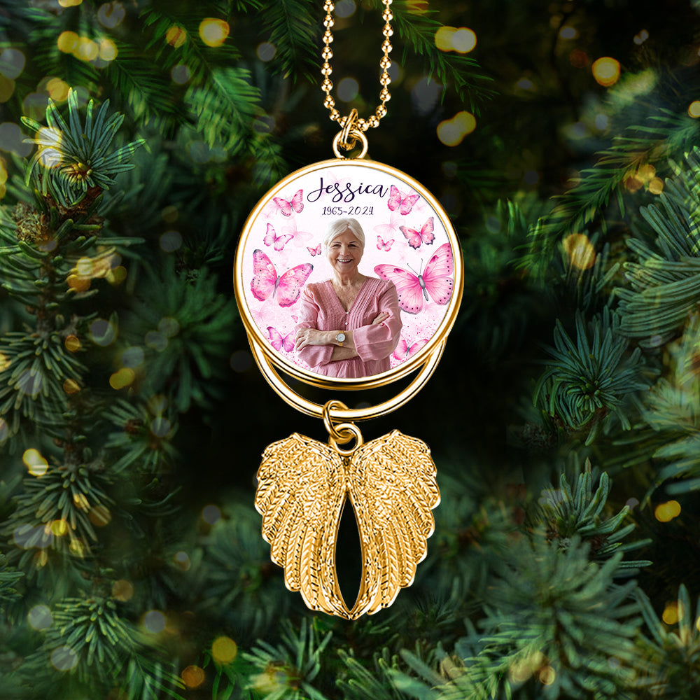 You Are Missed Each And Everyday - Personalized Memorial Wings Ornament