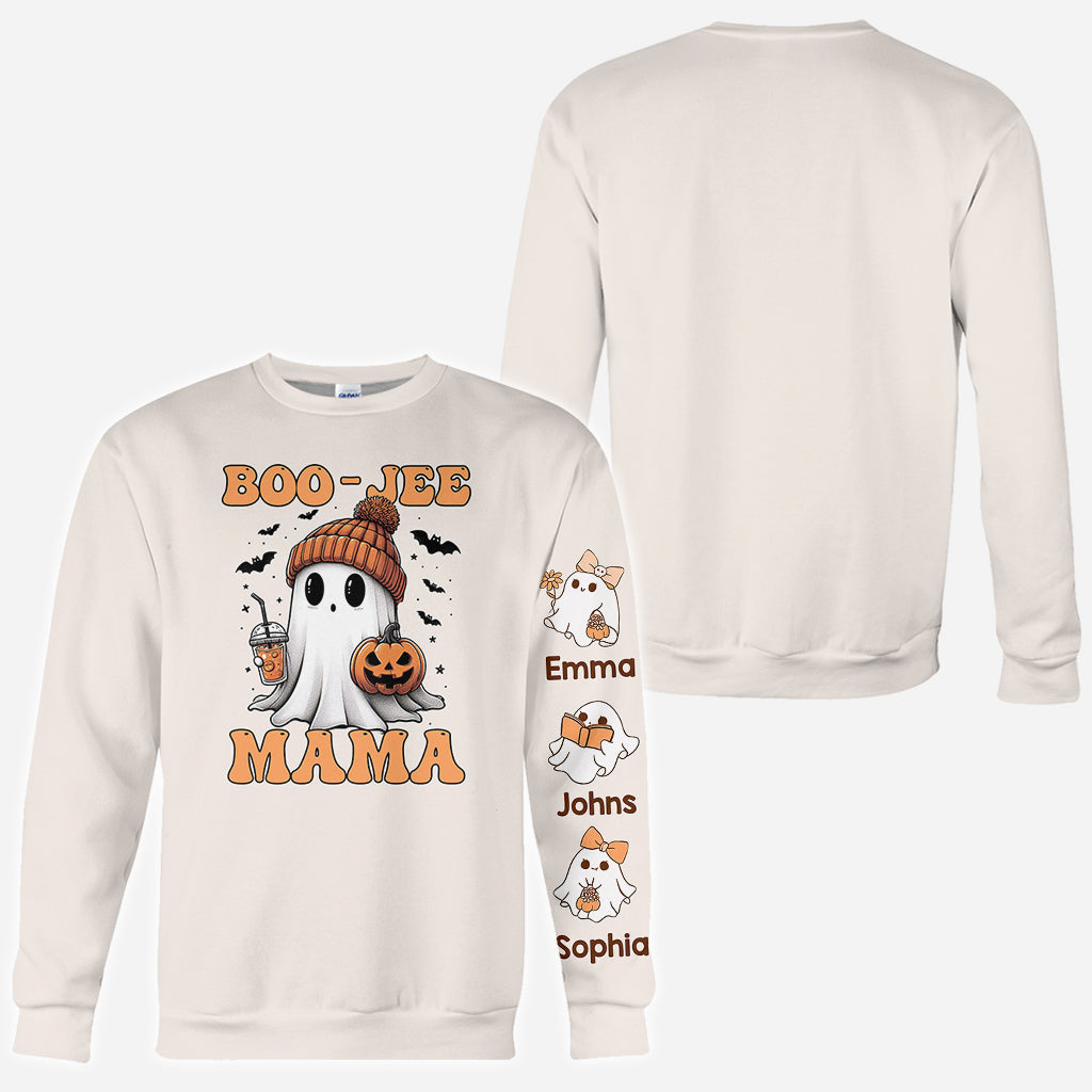 Halloween Boo Jee Mama - Personalized Mother All Over Shirt