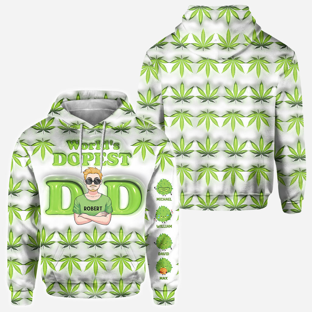 Dopest Dad Ever - Personalized Father All Over Shirt