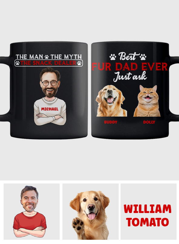 The Man The Myth The Snack Dealer - Personalized Father Mug