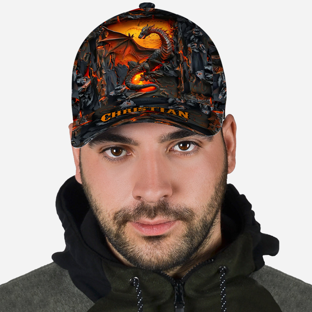 Liebesdrachen - Personalisierte Drachen-Klassikkappe