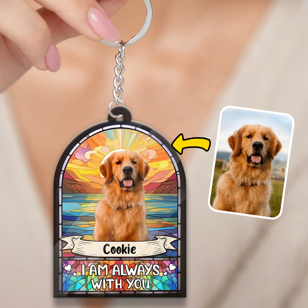 Je suis toujours avec toi - Porte-clés chien personnalisé