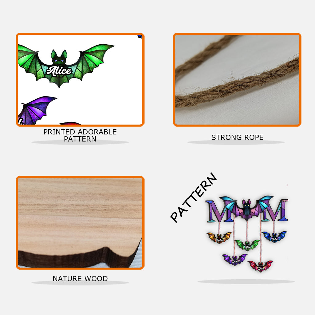 Halloween Bat Crew - Personalized Mother Pallet Wood Sign