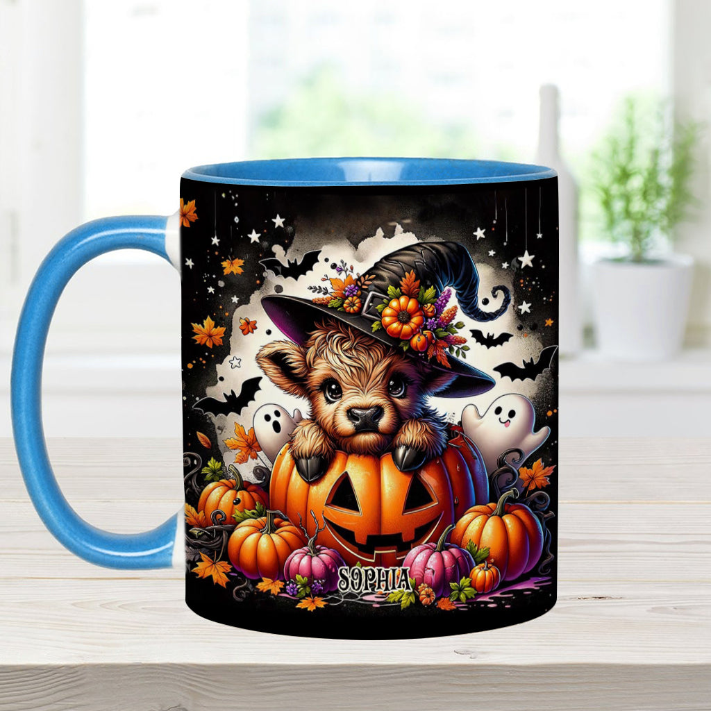 Spooky Little Baby Cow - Personalized Accent Mug