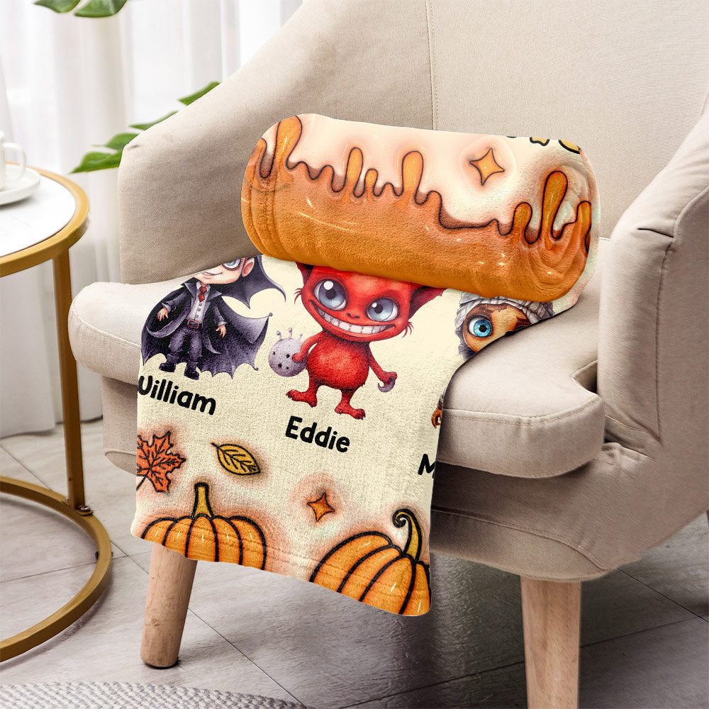 Grandma Of Little Nightmares - Personalized Grandma Blanket