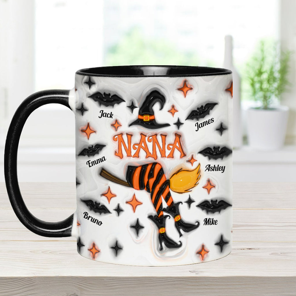 Nana Liffe/ Grandma Life/ Mama Life... - Personalized Grandma Accent Mug