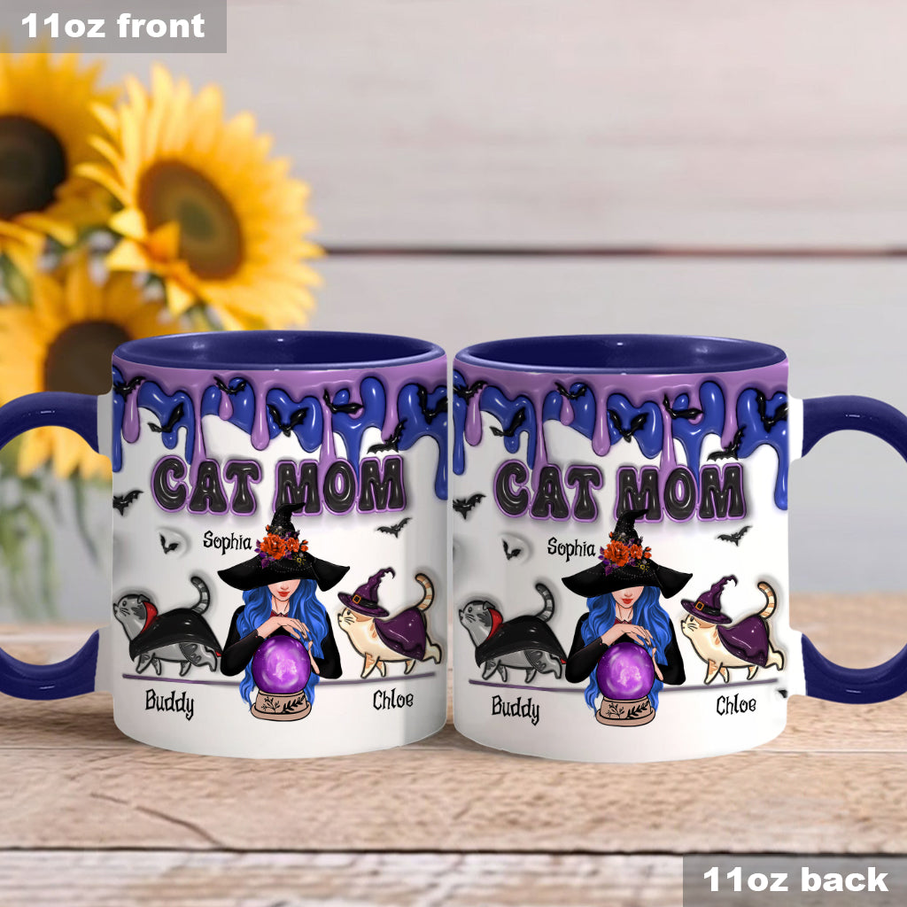 Cat Mom - Personalized Cat Accent Mug