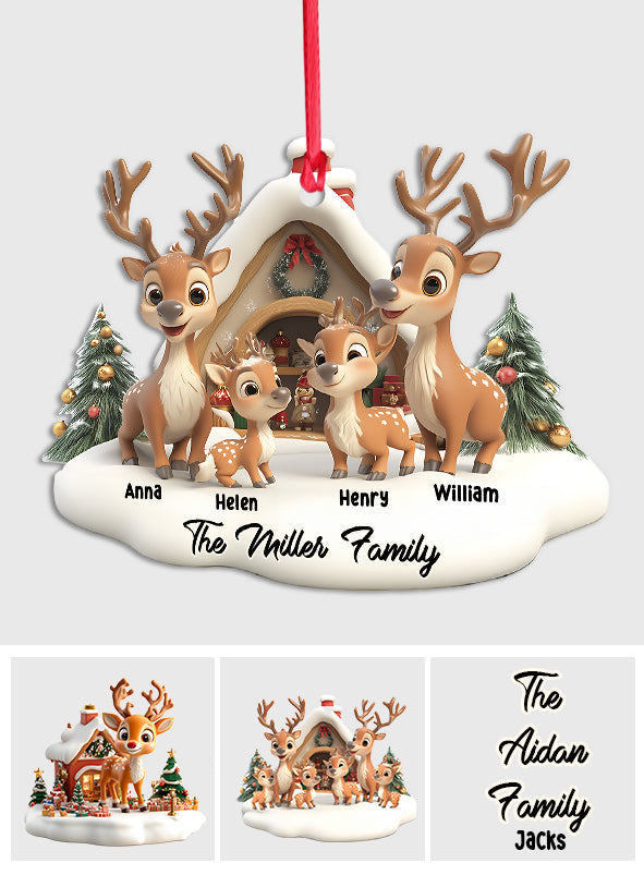 Rentierfamilie – Personalisierter Familienschmuck