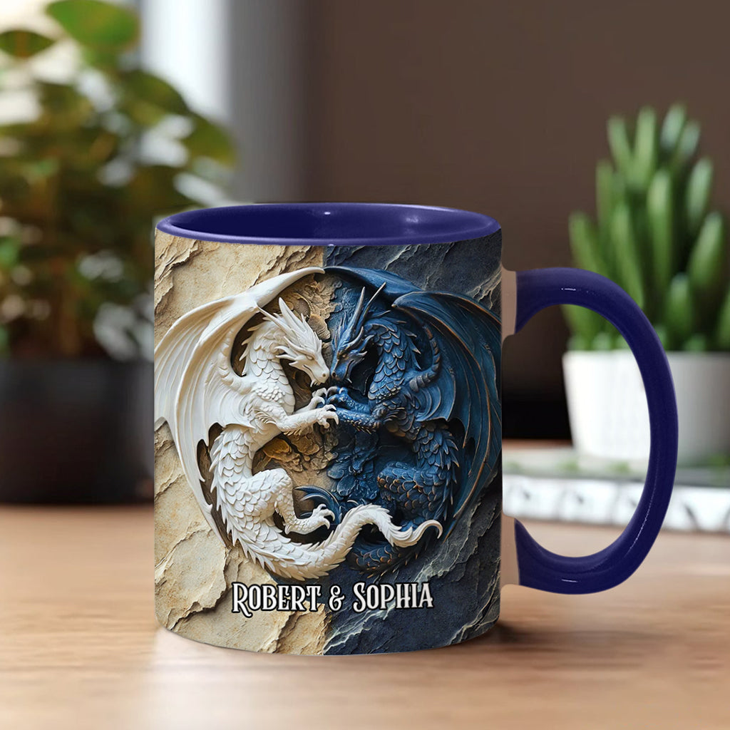 Personalisierte Tasse mit Drachenmotiv