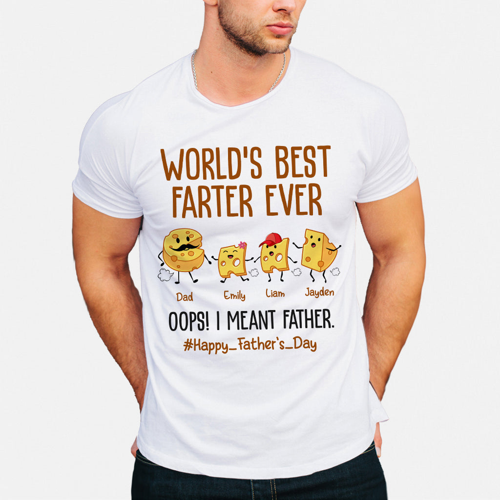 World's Best Farter Funny Cheese - Personalized Father T-shirt And Hoodie