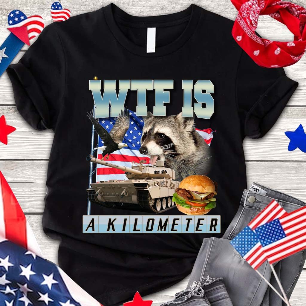 Qu'est-ce qu'un kilomètre ? - T-shirt et sweat à capuche Raton laveur
