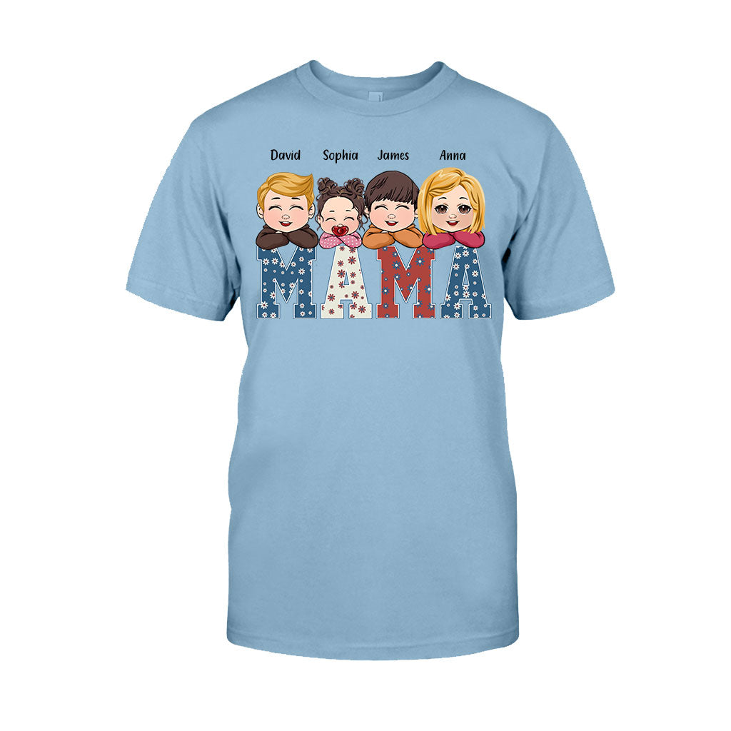 American Mama Any Title Vintage Retro Style - Personalized Mother T-shirt And Hoodie