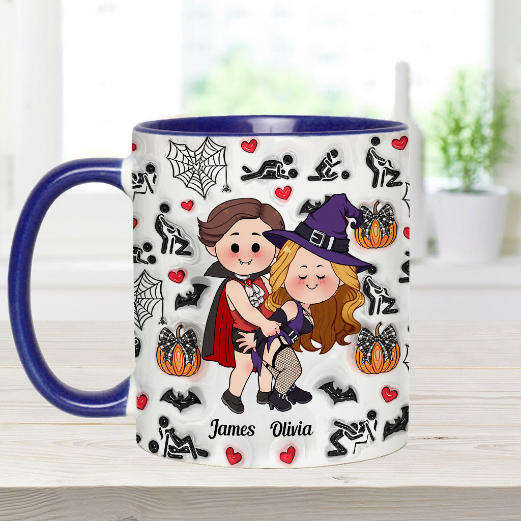 Till Death Do Us Part - Personalized Couple Accent Mug