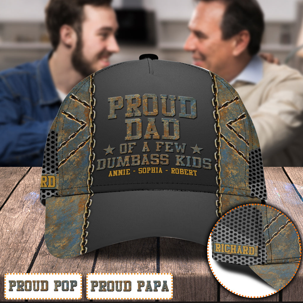 Proud Dad - Personalized Father Classic Cap