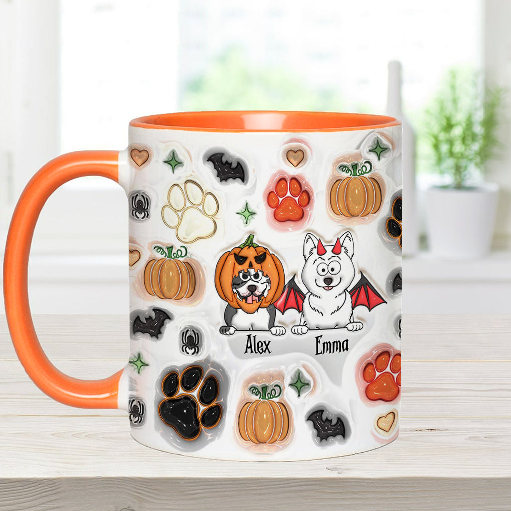 Gruselige Hundemama – Personalisierte Tasse mit Hundemotiv