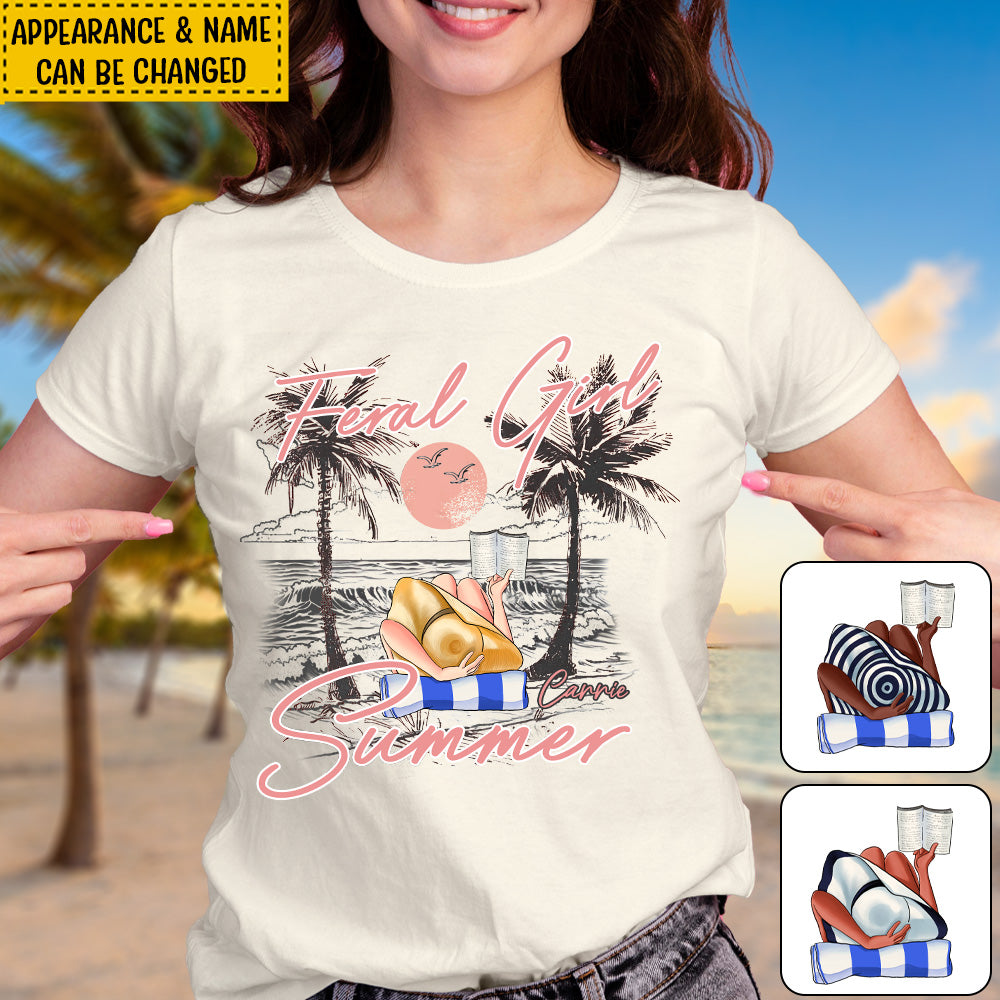 Feral Girl – Personalisiertes T-Shirt und Hoodie für Meeresliebhaberinnen