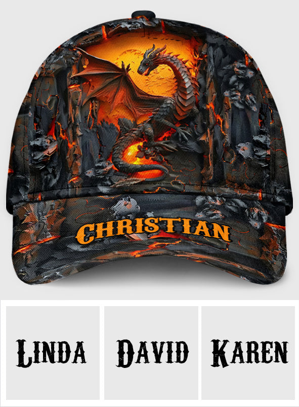 Liebesdrachen - Personalisierte Drachen-Klassikkappe