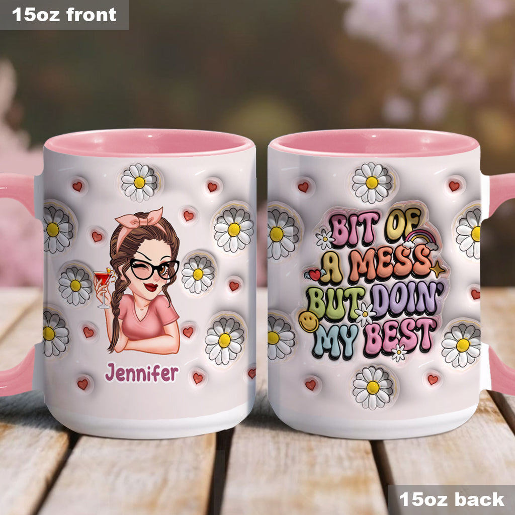 Ich gebe mein Bestes – personalisierte Tasse