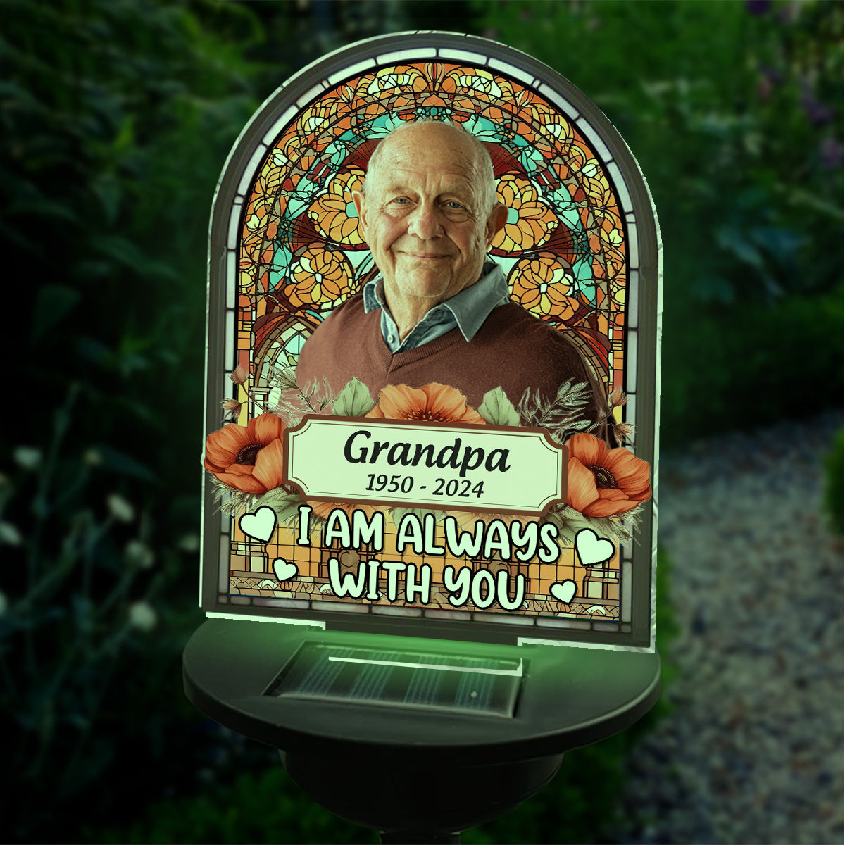 I'm Always With You - Personalized Memorial Garden Solar Light