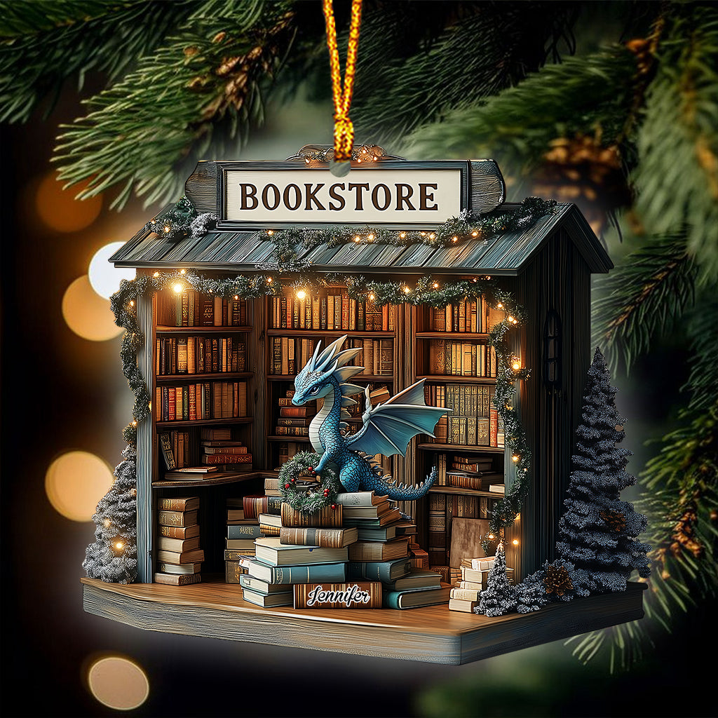 Fantasy-Buchhandlung – Personalisierter Buchanhänger