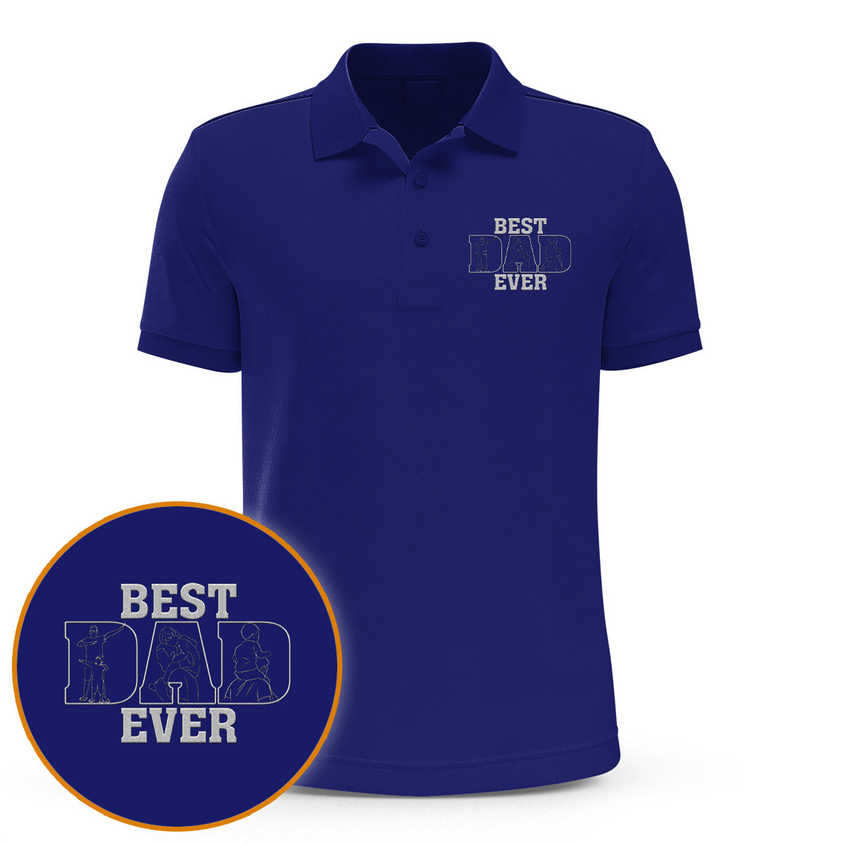 Dad/ Grandpa/ Mom... Since Year - Personalized Father Embroidered Polo Shirt