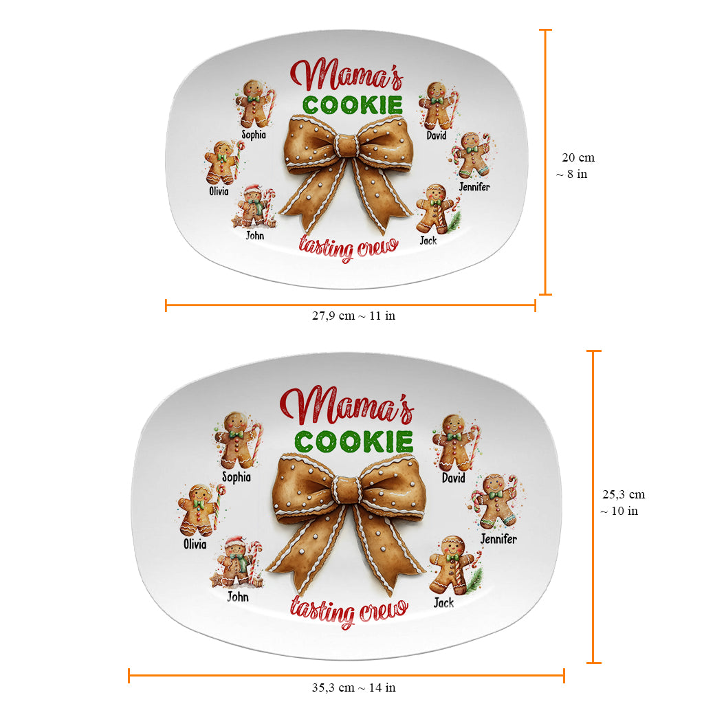 Grandma's Cookie Tasting Crew - Personalized Mother Plate