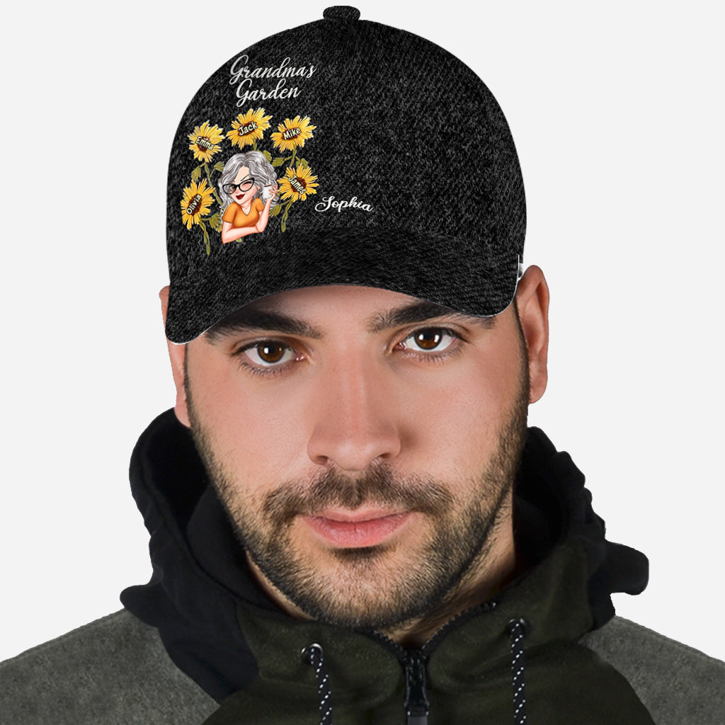 Grandma's Garden Wild Flowers - Personalized Grandma Classic Cap