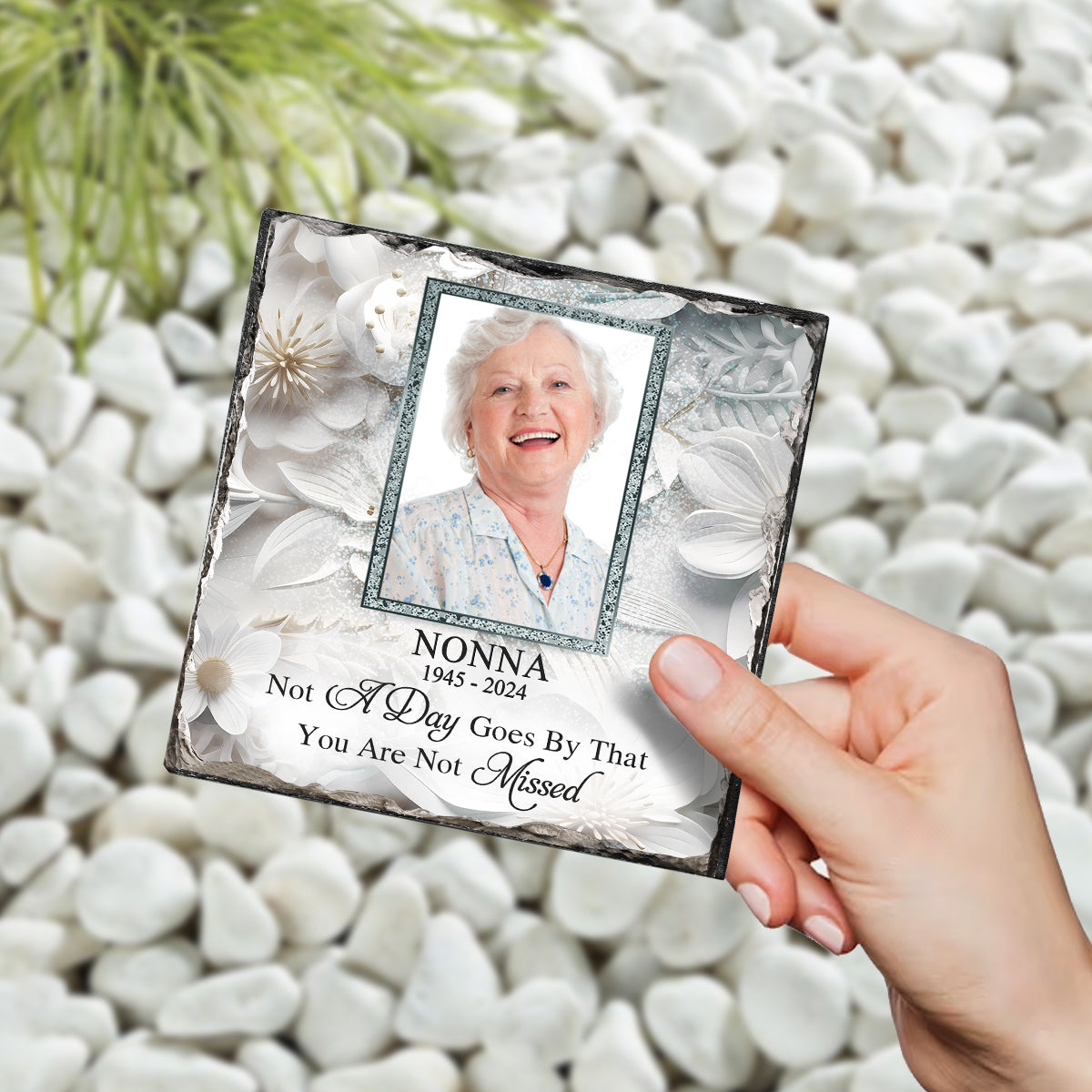I'm Always With You - Personalized Memorial Square Shaped Stone