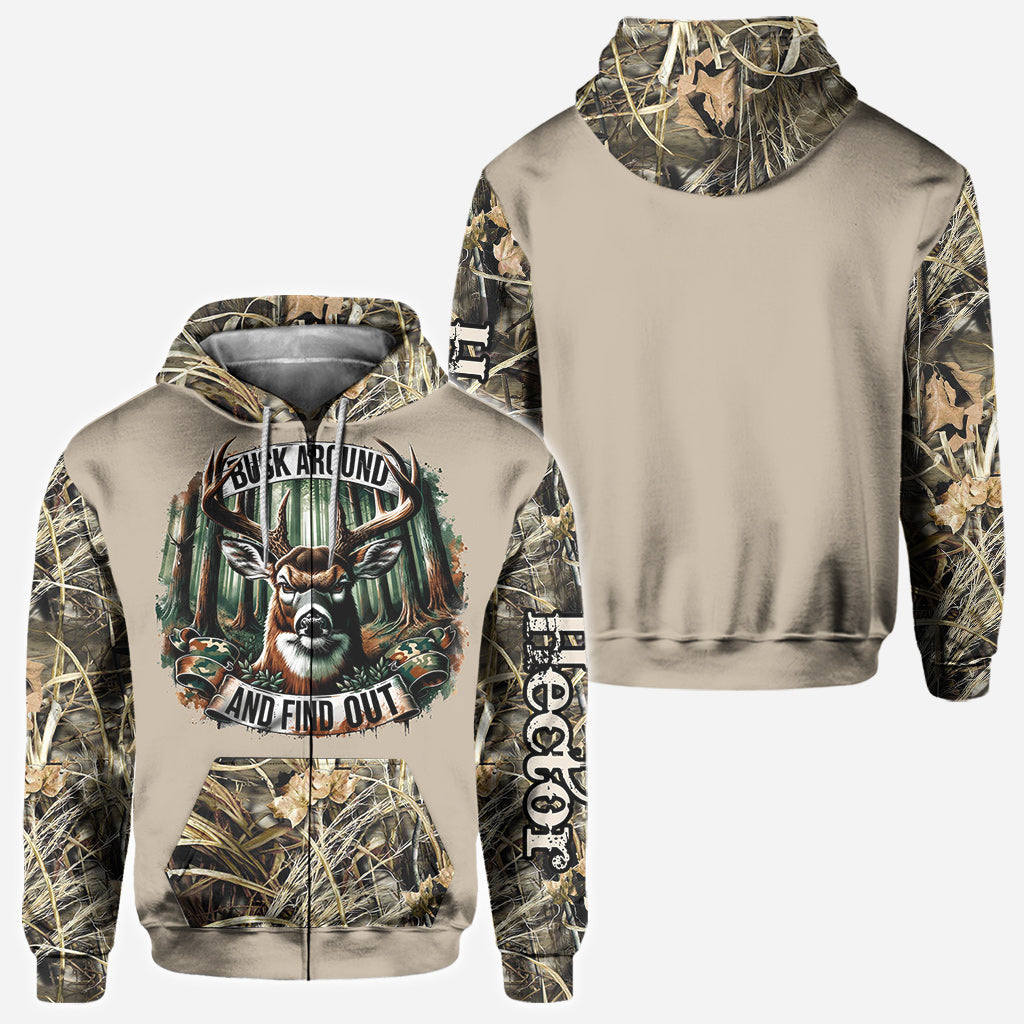Chassez partout et découvrez-le ! - T-shirt de chasse personnalisé