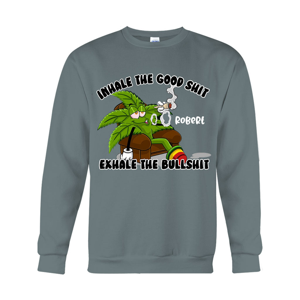 Inhale The Good - Personalized Weed T-shirt And Hoodie