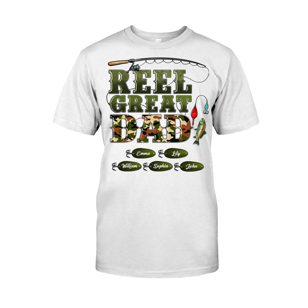Western Reel Great Dad Camouflage - Personalized Father T-shirt And Hoodie