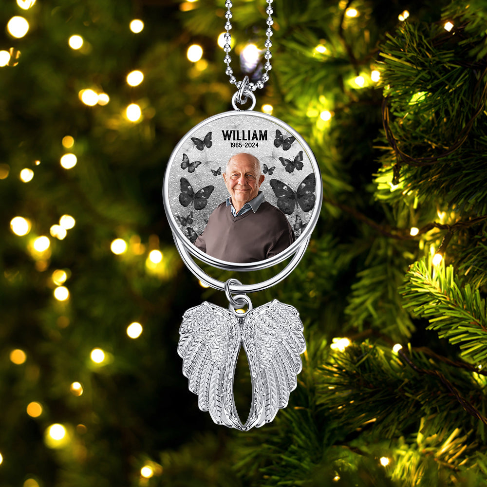 Your Life Was A Blessing - Personalized Memorial Wings Ornament
