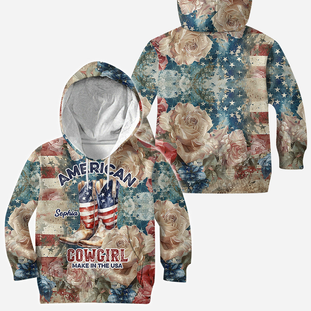Amerikanisches Cowgirl – Personalisiertes Country-Girl-Shirt