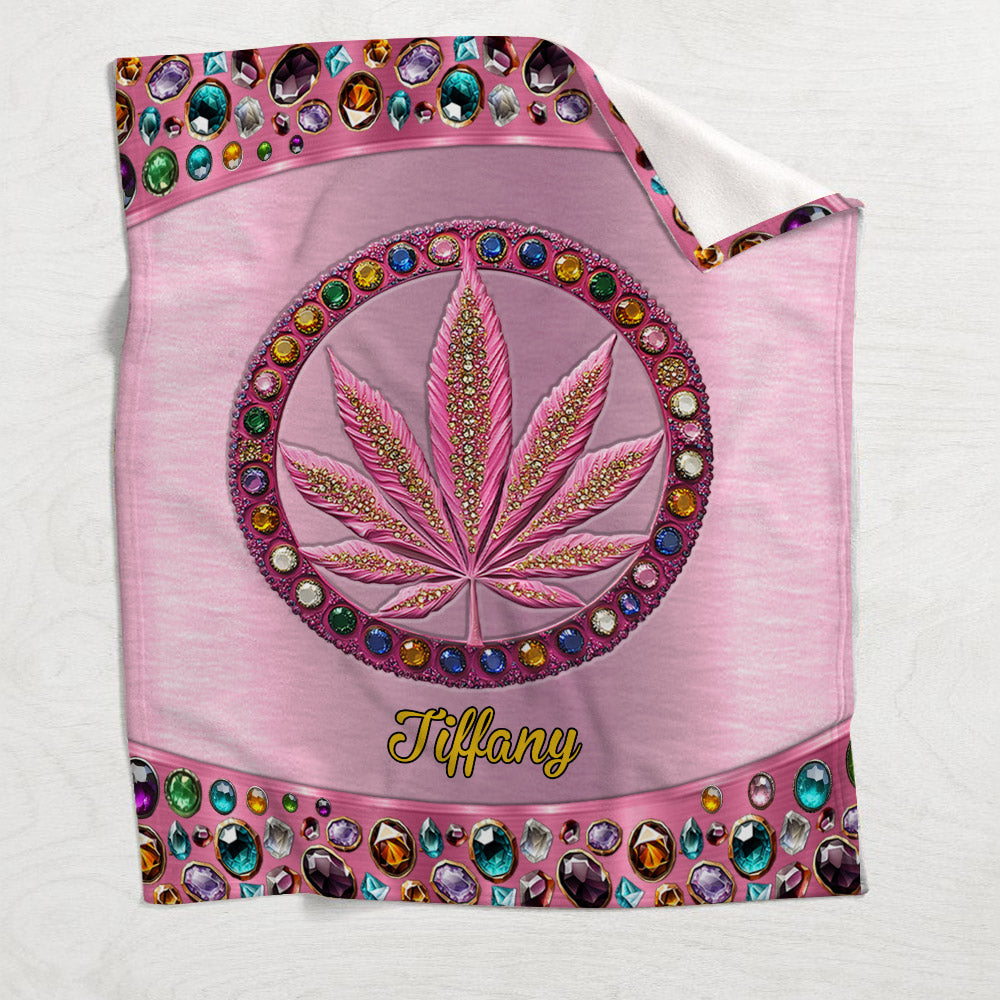 Stoner Chick - Personalisierte Weed-Decke