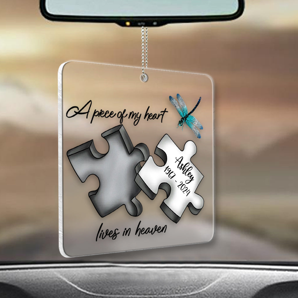 Memorial Butterfly Dragonfly Heaven Feather - Personalized Memorial Transparent Keychain