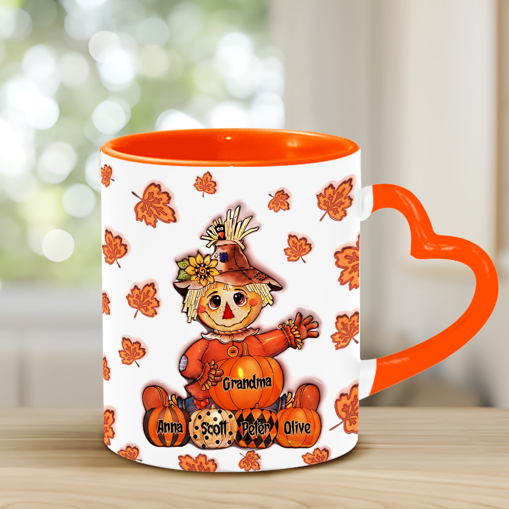 Oma Herbst - Personalisierte Oma Herzgriff-Tasse