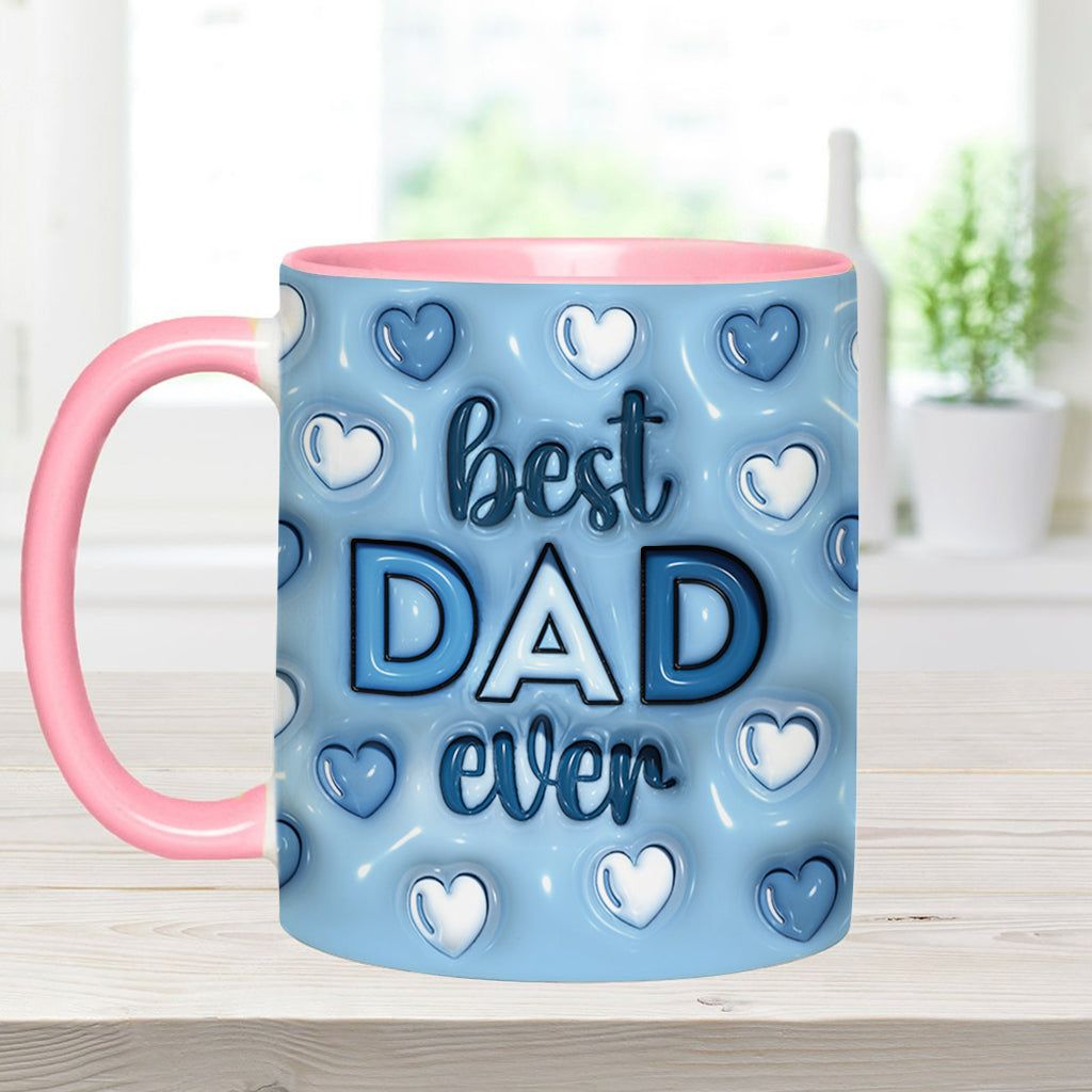 Best Dad Ever - Personalized Father Accent Mug