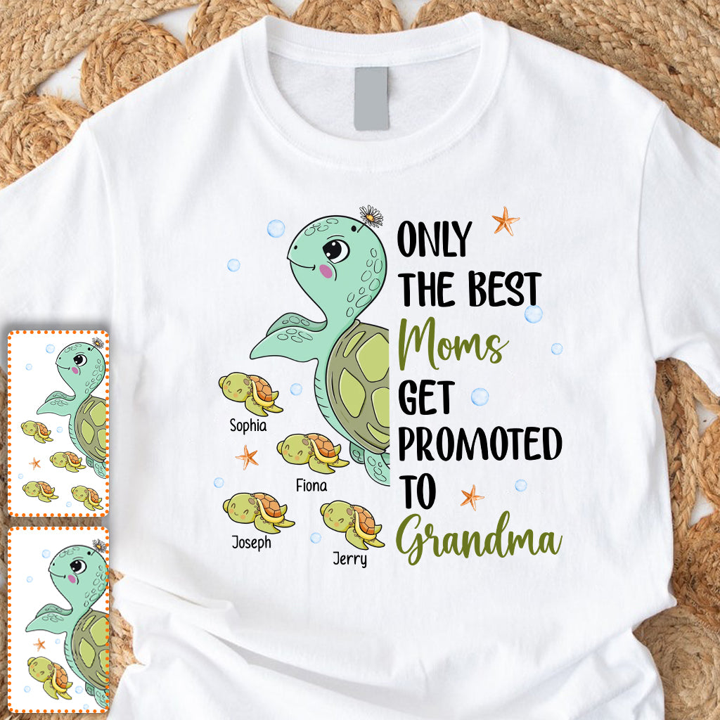 Seules les meilleures mamans deviennent grand-mères - T-shirt et sweat à capuche personnalisés pour grand-mère